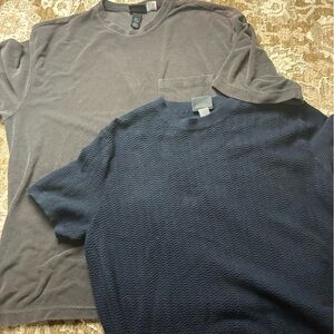 H&M Navy and Gray Short Sleeve Tees